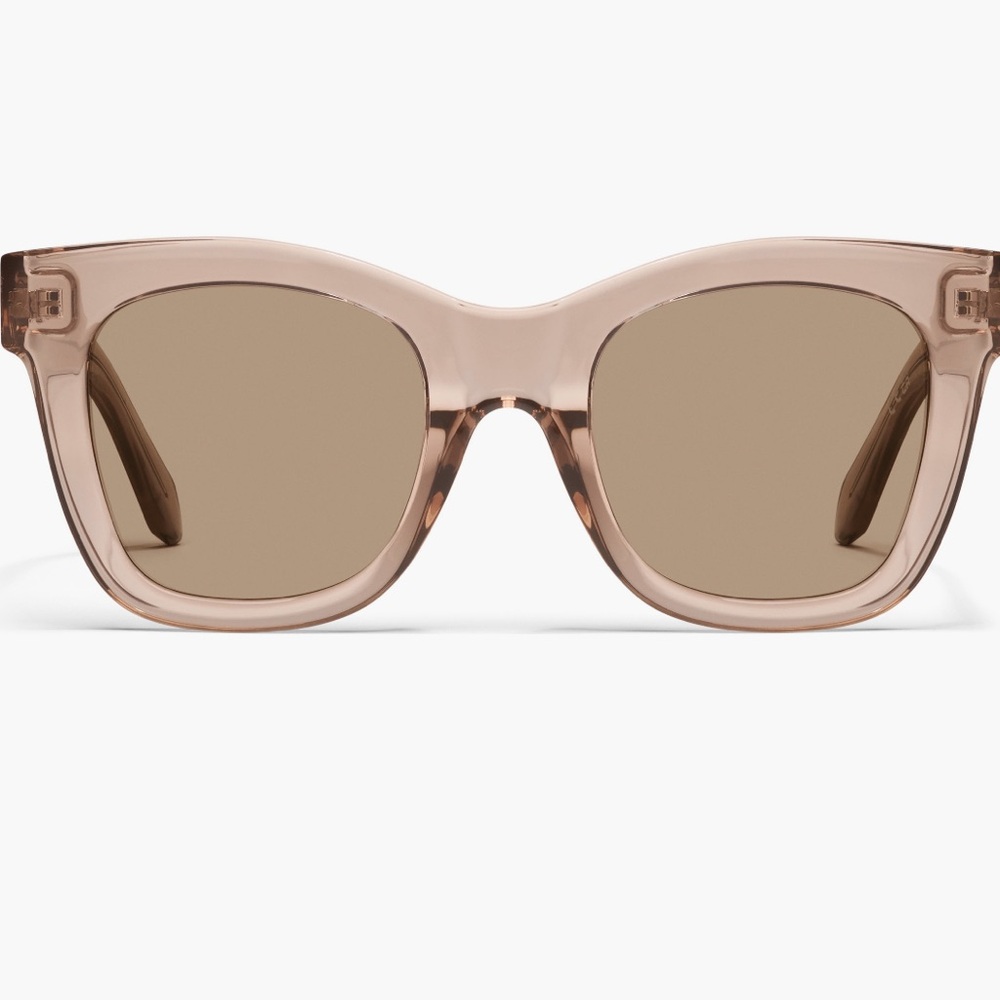 📌 NWT Quay Australia After Hours Crystal Doe Tan Color Sunglasses w/ Black Case - Picture 2 of 9
